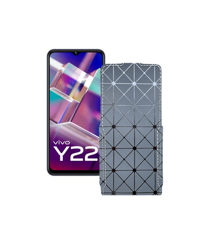 Чохол-флип з екошкіри для телефону Vivo Y22