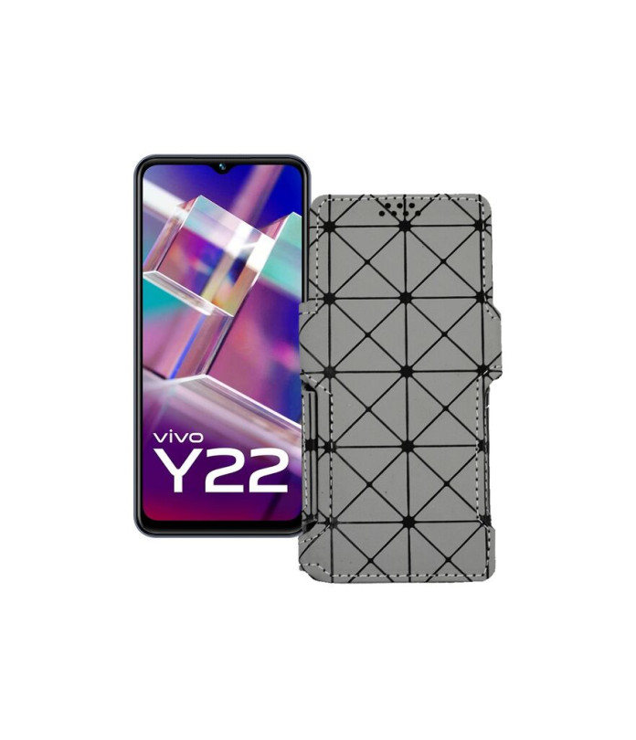 Чохол-книжка з екошкіри для телефону Vivo Y22