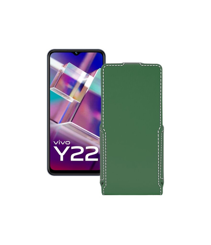 Чохол-флип з екошкіри для телефону Vivo Y22