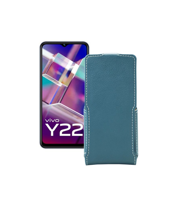 Чохол-флип з екошкіри для телефону Vivo Y22