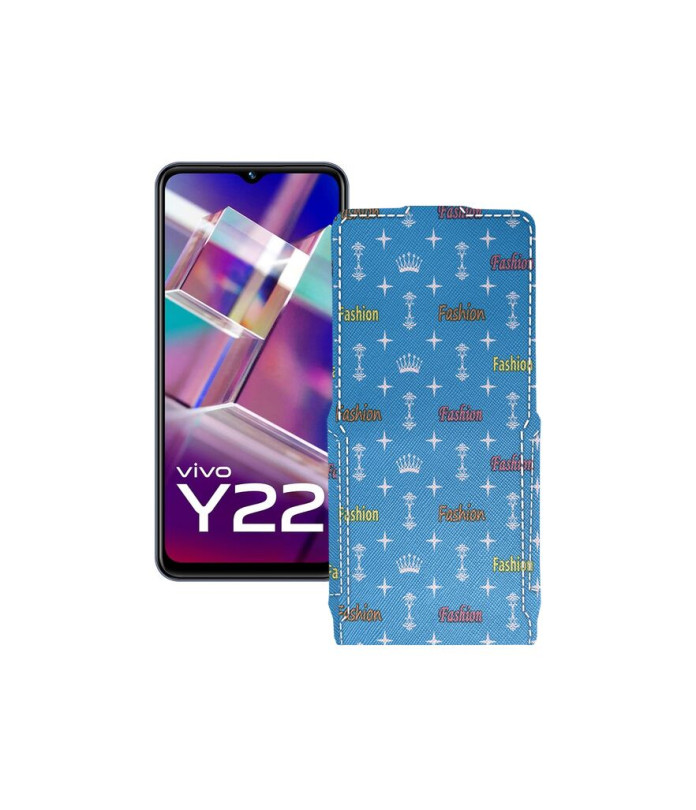 Чохол-флип з екошкіри для телефону Vivo Y22