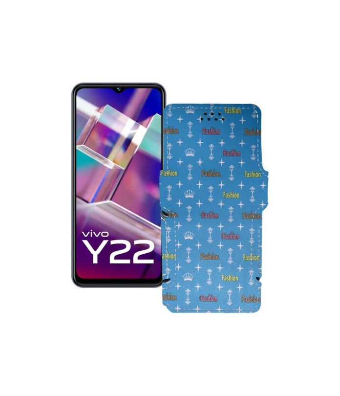 Чохол-книжка з екошкіри для телефону Vivo Y22