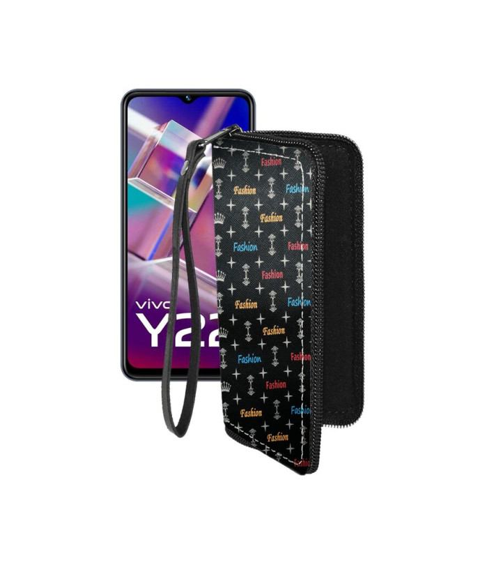 Чохол-гаманець з екошкіри для телефону Vivo Y22