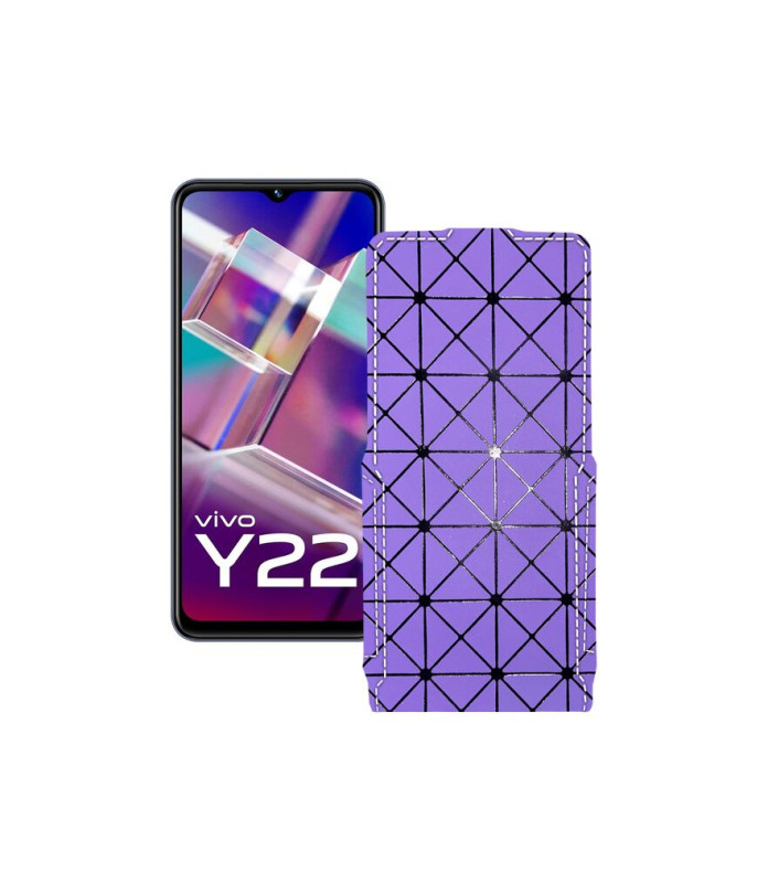 Чохол-флип з екошкіри для телефону Vivo Y22