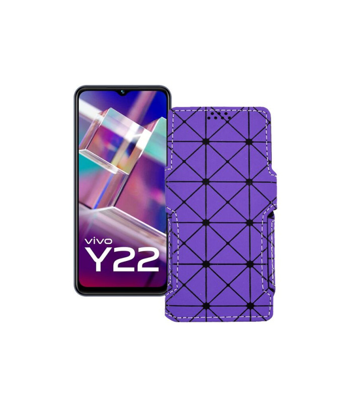 Чохол-книжка з екошкіри для телефону Vivo Y22