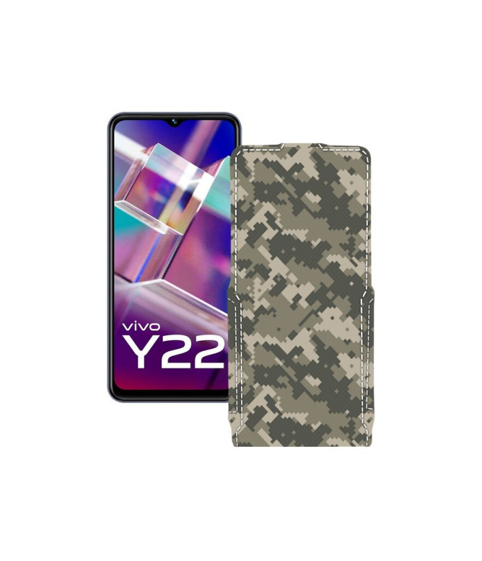 Чохол-флип з екошкіри для телефону Vivo Y22