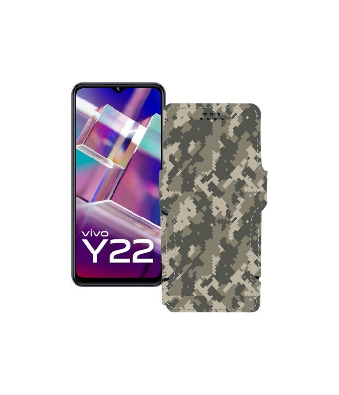 Чохол-книжка з екошкіри для телефону Vivo Y22