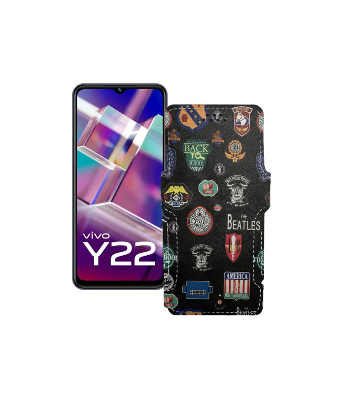 Чохол-книжка з екошкіри для телефону Vivo Y22