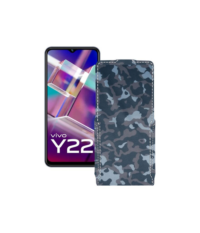 Чохол-флип з екошкіри для телефону Vivo Y22