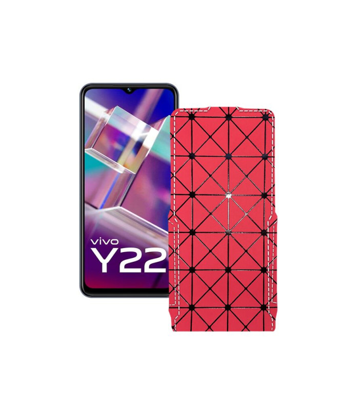 Чохол-флип з екошкіри для телефону Vivo Y22