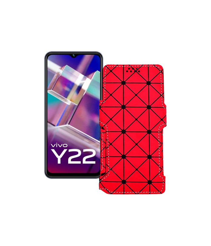 Чохол-книжка з екошкіри для телефону Vivo Y22