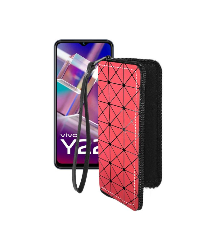 Чохол-гаманець з екошкіри для телефону Vivo Y22