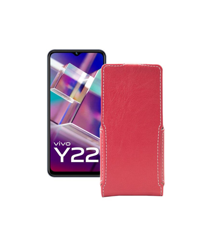 Чохол-флип з екошкіри для телефону Vivo Y22