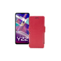 Чохол-книжка з екошкіри для телефону Vivo Y22