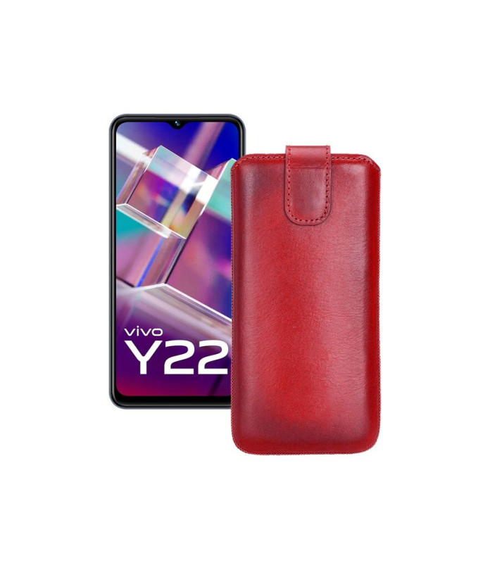 Витяжка з екошкіри для телефону Vivo Y22