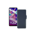 Чохол-книжка з екошкіри для телефону Vivo Y22