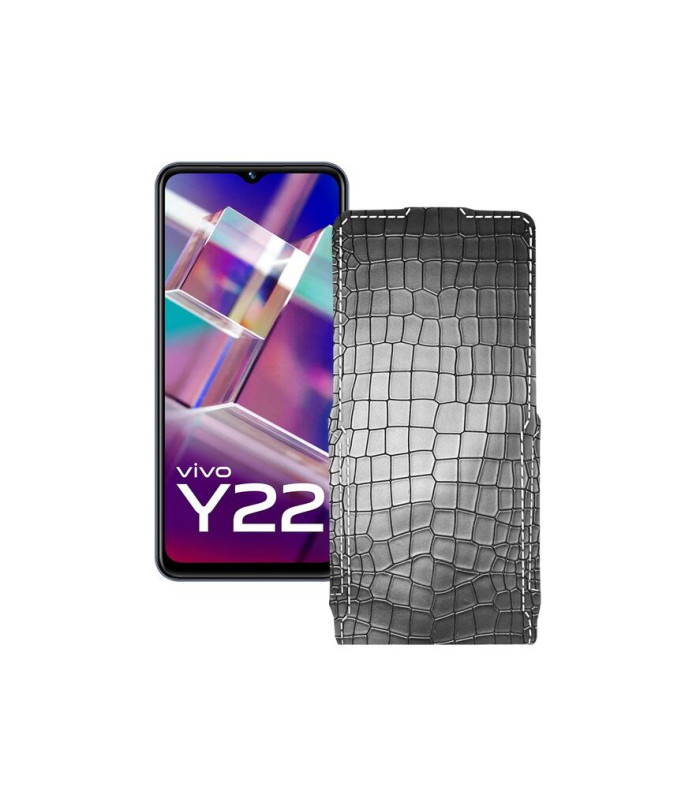 Чохол-флип з екошкіри для телефону Vivo Y22