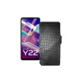 Чохол-книжка з екошкіри для телефону Vivo Y22