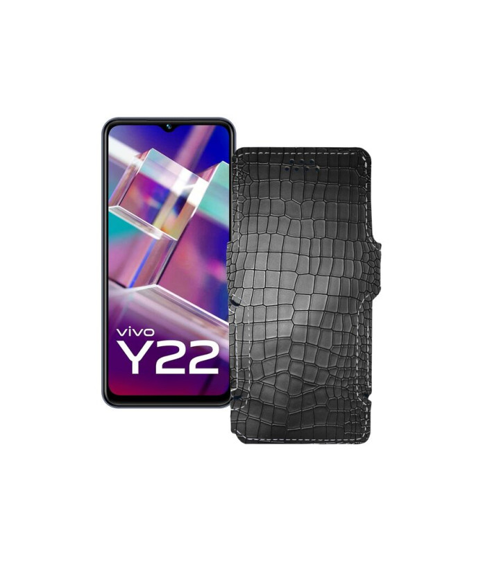 Чохол-книжка з екошкіри для телефону Vivo Y22