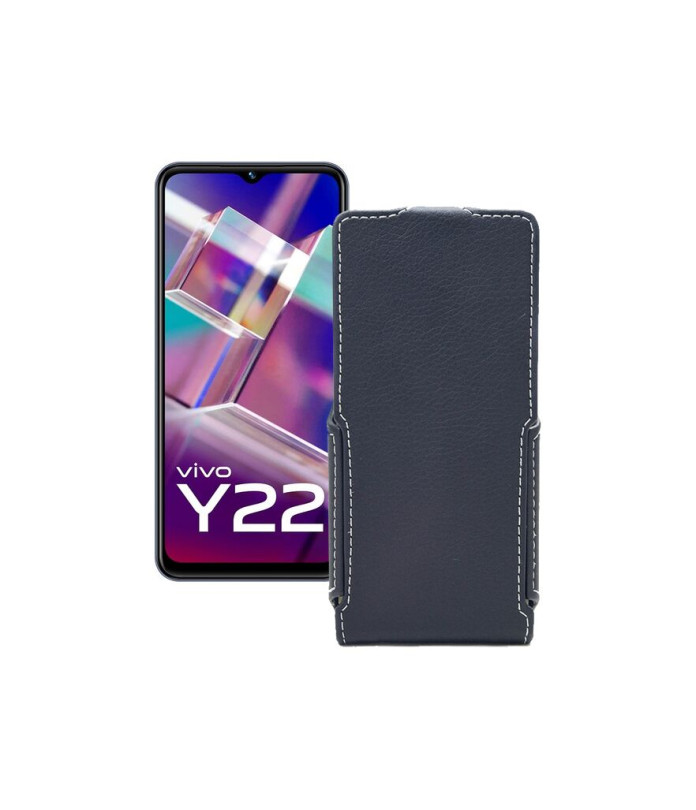 Чохол-флип з екошкіри для телефону Vivo Y22
