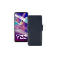 Чохол-книжка з екошкіри для телефону Vivo Y22