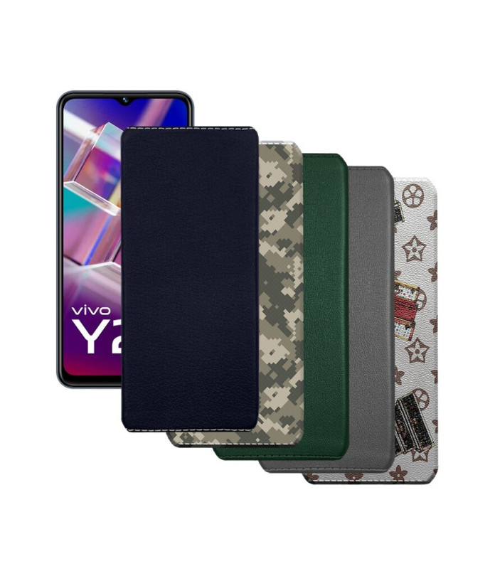 Накладка з екошкіри для телефону Vivo Y22