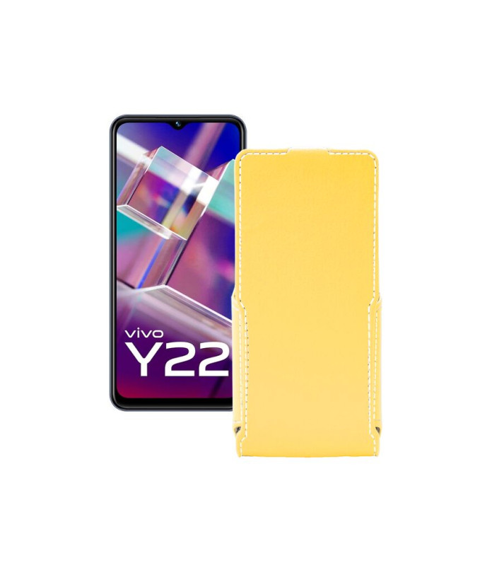 Чохол-флип з екошкіри для телефону Vivo Y22