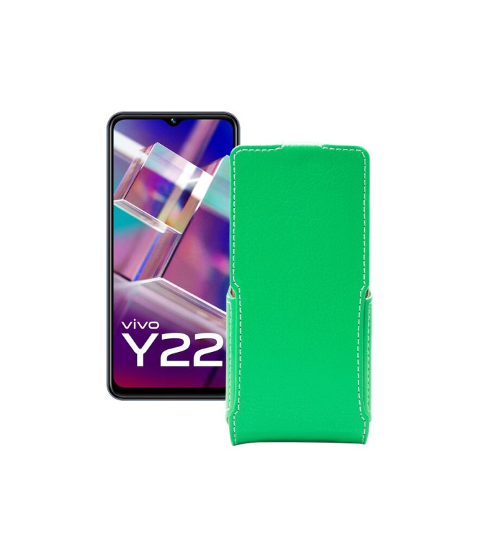 Чохол-флип з екошкіри для телефону Vivo Y22