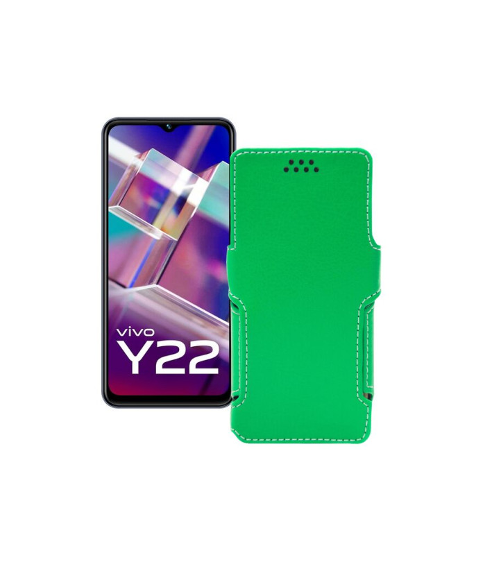 Чохол-книжка з екошкіри для телефону Vivo Y22