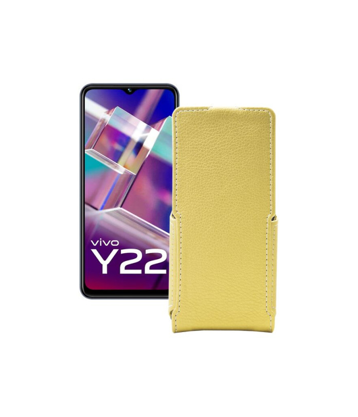 Чохол-флип з екошкіри для телефону Vivo Y22