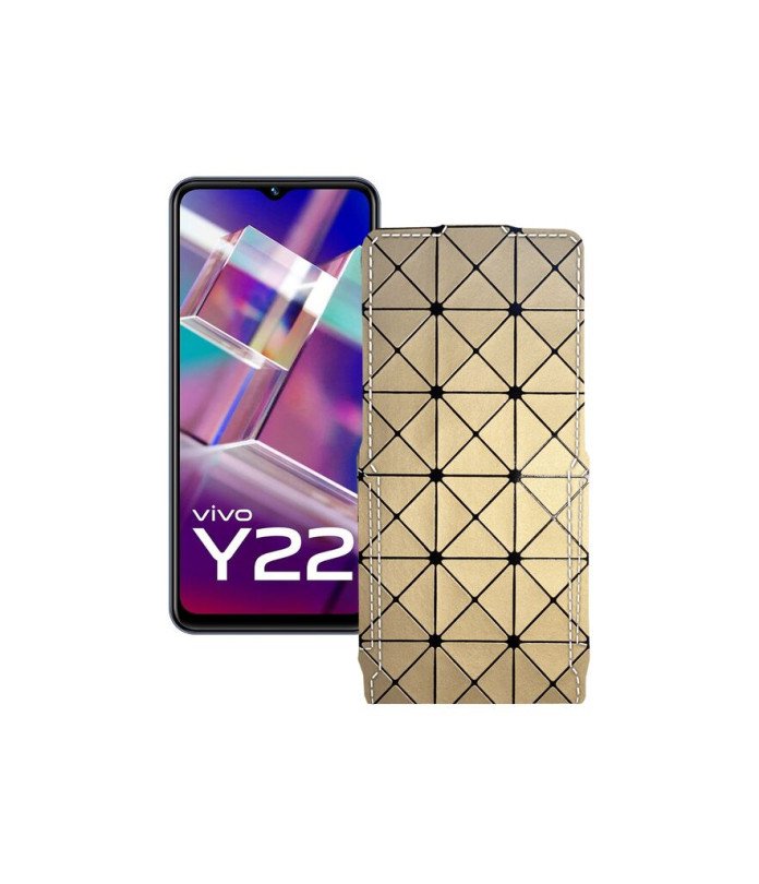 Чохол-флип з екошкіри для телефону Vivo Y22