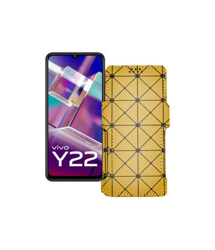 Чохол-книжка з екошкіри для телефону Vivo Y22