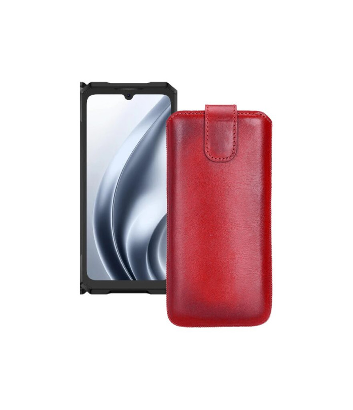 Витяжка з екошкіри для телефону Doogee Blade GT Pro