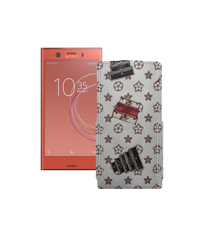 Чохол-флип з екошкіри для телефону Sony Xperia XZ1 Compact