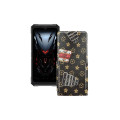 Чохол-флип з екошкіри для телефону Doogee Fire 6 Max
