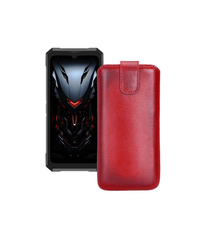 Витяжка з екошкіри для телефону Doogee Fire 6 Max