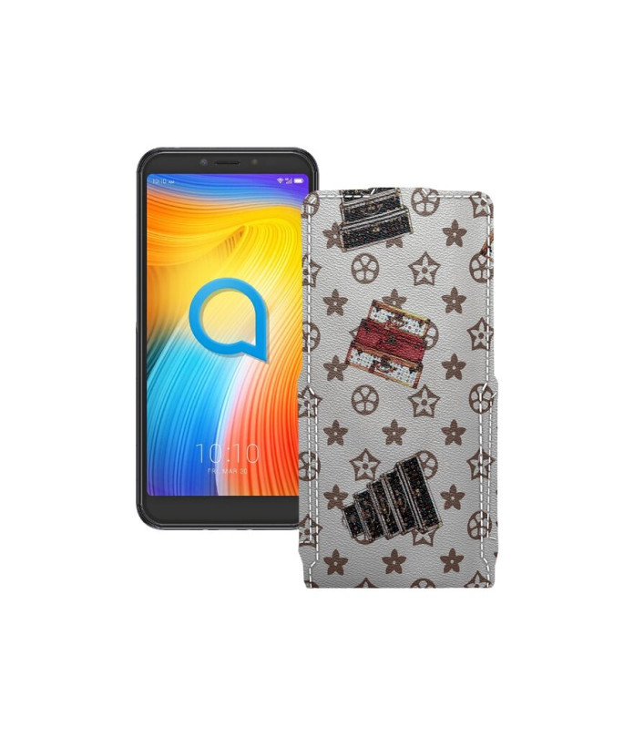 Чохол-флип з екошкіри для телефону Alcatel 1S (5024D)