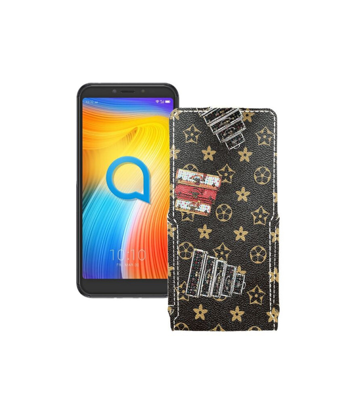Чохол-флип з екошкіри для телефону Alcatel 1S (5024D)