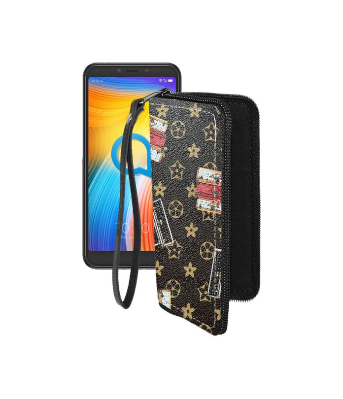 Чохол-гаманець з екошкіри для телефону Alcatel 1S (5024D)