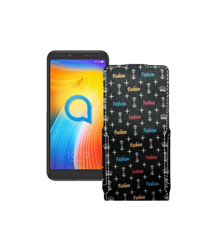 Чохол-флип з екошкіри для телефону Alcatel 1S (5024D)