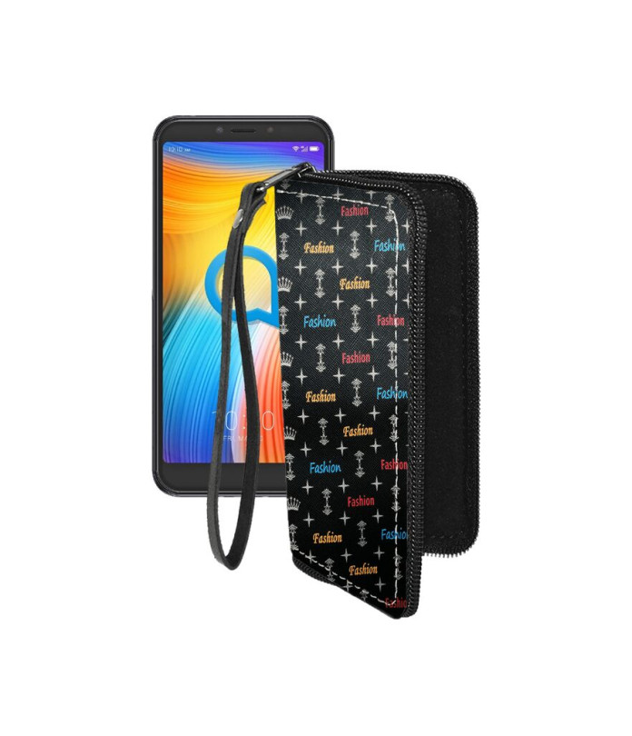 Чохол-гаманець з екошкіри для телефону Alcatel 1S (5024D)