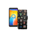 Чохол-книжка з екошкіри для телефону Alcatel 1S (5024D)
