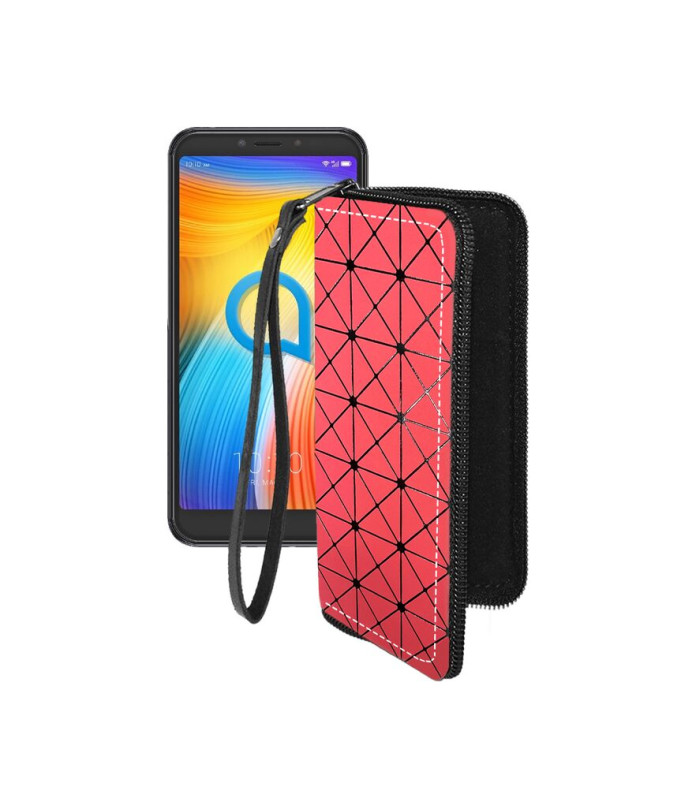 Чохол-гаманець з екошкіри для телефону Alcatel 1S (5024D)