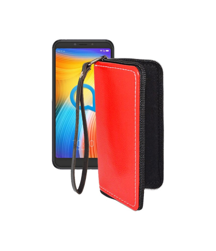 Чохол-гаманець з екошкіри для телефону Alcatel 1S (5024D)