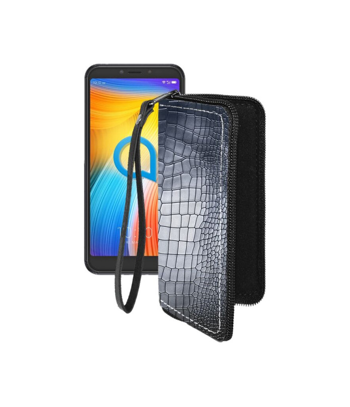 Чохол-гаманець з екошкіри для телефону Alcatel 1S (5024D)