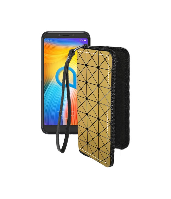 Чохол-гаманець з екошкіри для телефону Alcatel 1S (5024D)