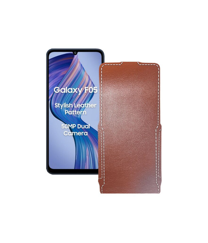 Чохол-флип з екошкіри для телефону Samsung Galaxy F05 (E055)