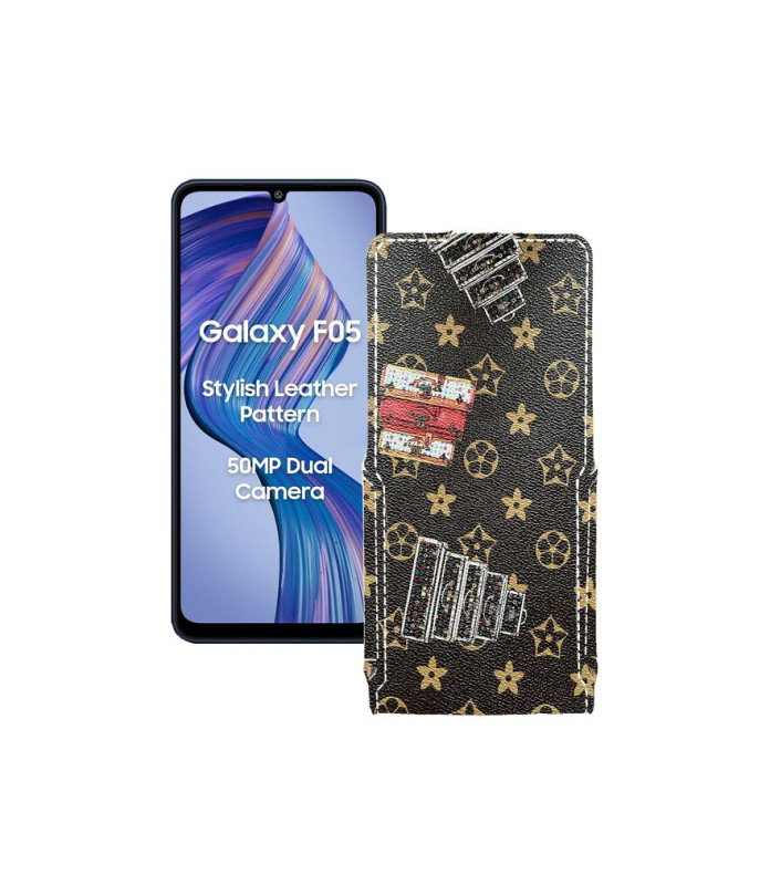Чохол-флип з екошкіри для телефону Samsung Galaxy F05 (E055)
