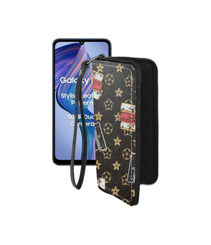 Чохол-гаманець з екошкіри для телефону Samsung Galaxy F05 (E055)