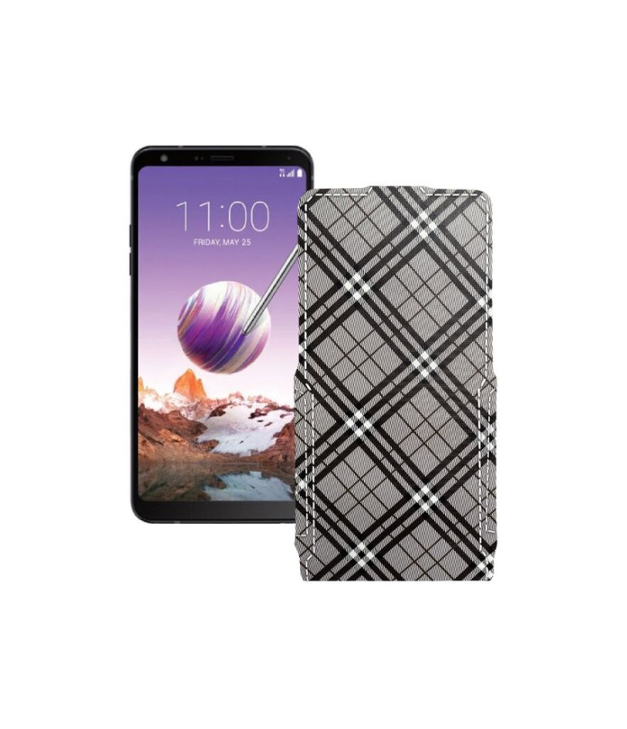 Чохол-флип з екошкіри для телефону LG Q Stylo 4